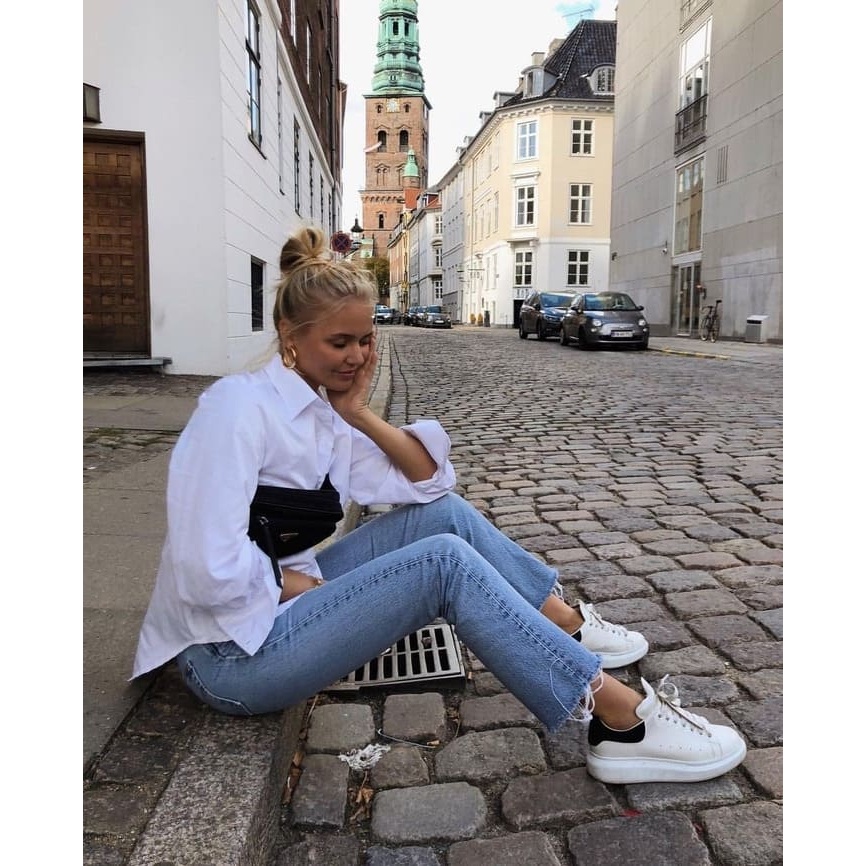 Full box - Full bill + Quà Tặng tùy chọn - Giày thể thao nam nữ 𝐌𝐂 𝐐𝐔𝐄𝐄𝐍 gót đen và phản quang, size 36-43.  T4 .