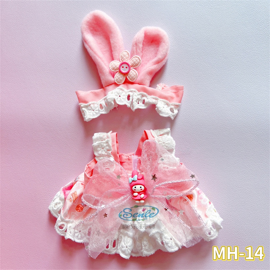 Bộ Quần Áo Cotton Dài 20cm Cho Búp Bê