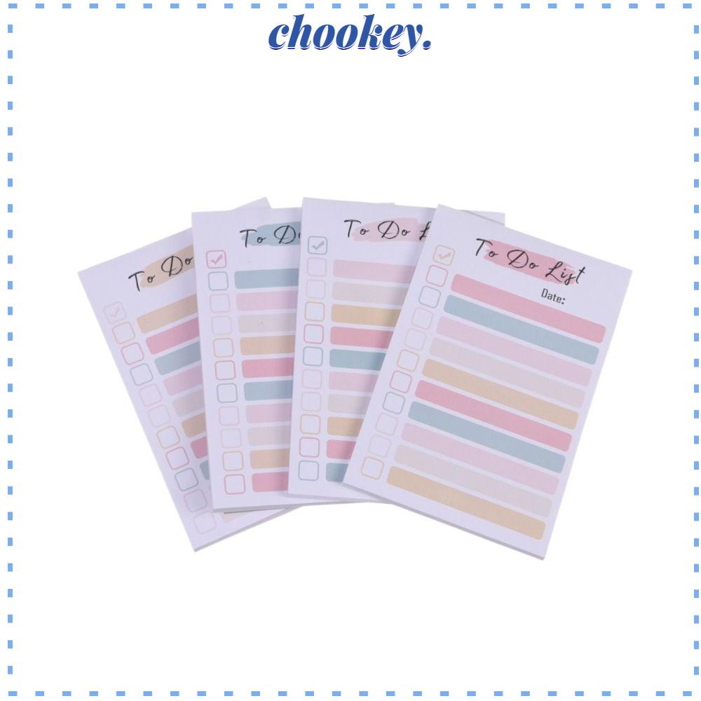 CHOOKEY Set 4 Tờ Giấy Ghi Chú 4 Tờ Màu Sắc Ngọt Ngào Tiện Dụng