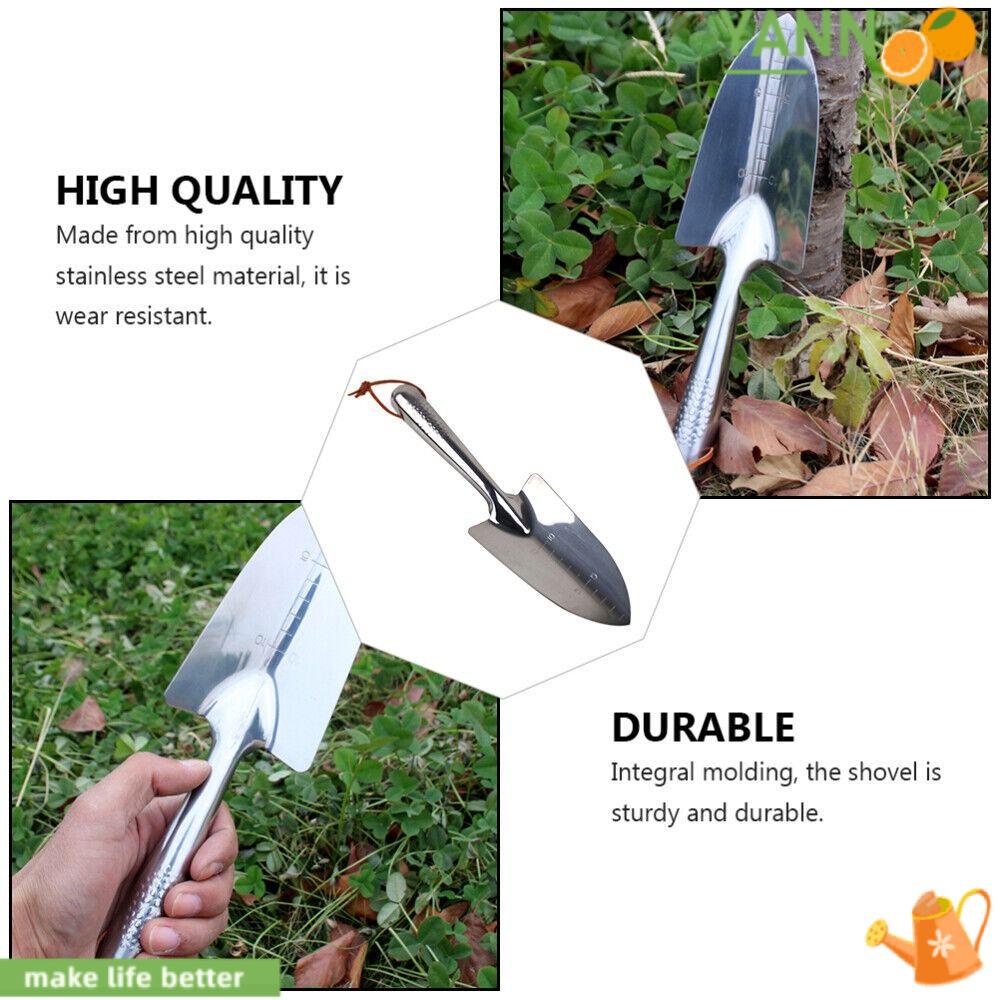 YANN1 Xẻng Xúc Đất Nhỏ Bằng Thép Không Gỉ Mới