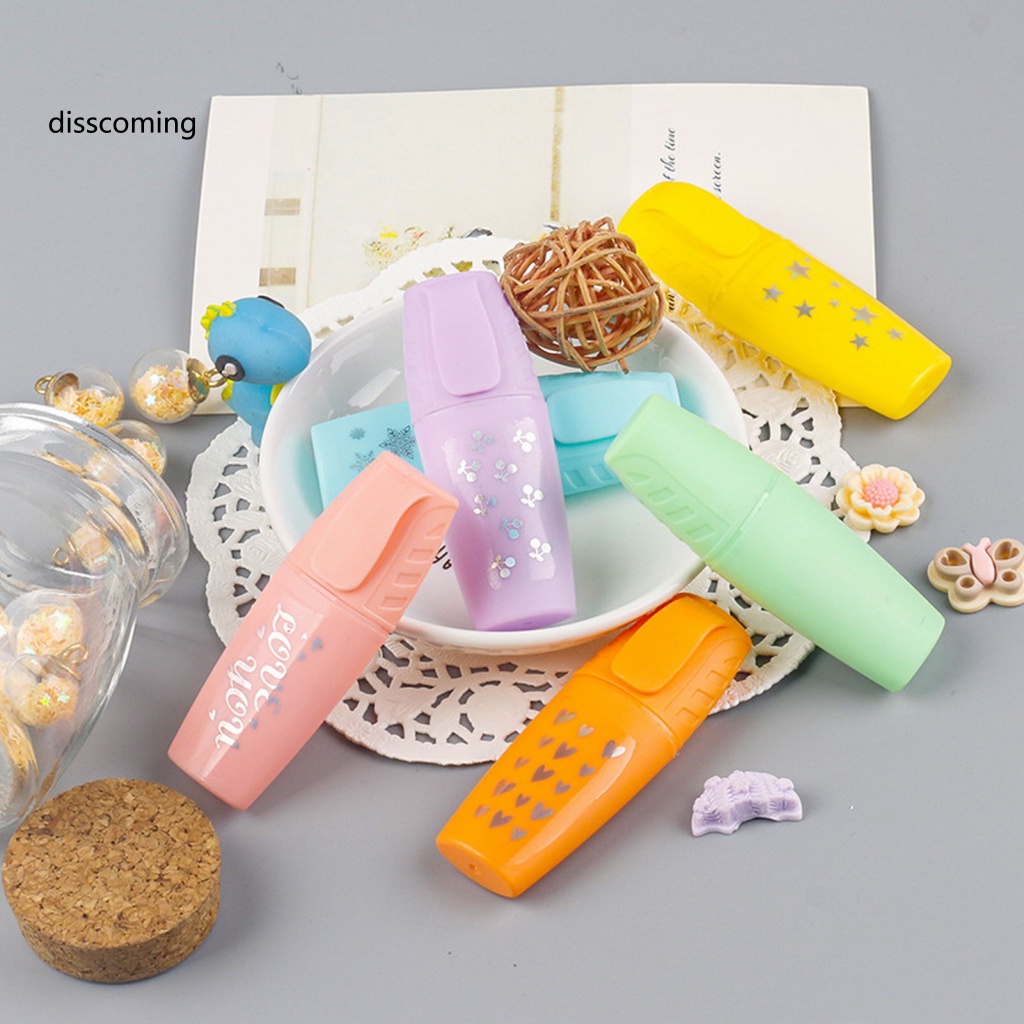 Áo Thun In Hình SL SL SL SL SL Thời Trang Cá Tính| Bộ Bút Bắt Sáng 6 Màu Nhanh Khô Không Cần Đục Lỗ Cho Học Sinh / Văn Phòng