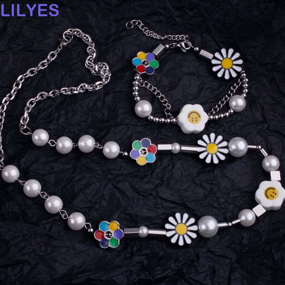 LILYES Vòng cổ Mặt Hình Hoa Hướng Dương Chống Xoắn