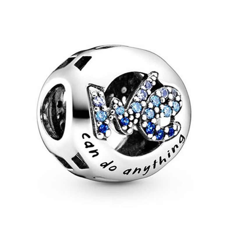 Hạt Charm Hình Bầu Trời Xanh Đính Pha Lê Tự Làm Trang Sức Cho Nữ