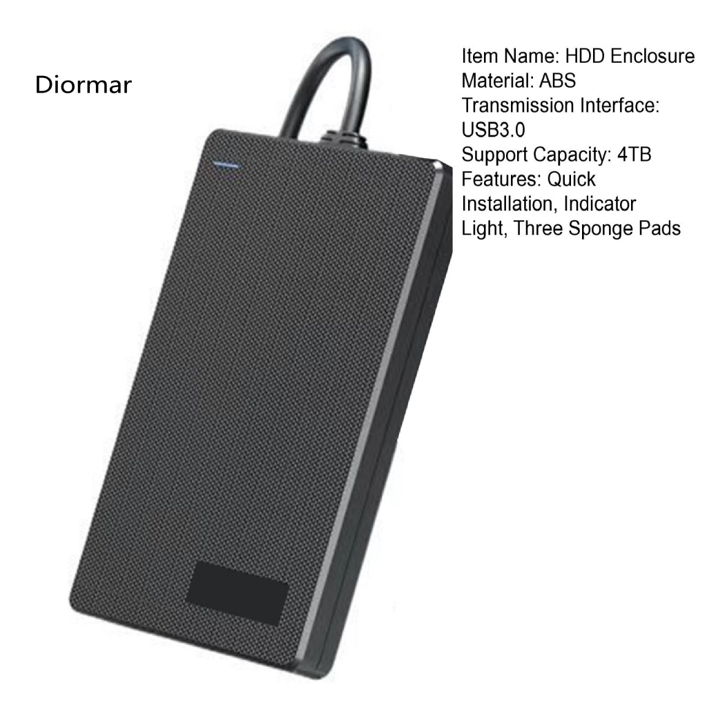 Hộp Đựng Ổ Cứng SSD 25 Inch Chống Sốc Tốc Độ Cao Kèm Cáp Tích Hợp SATA Sang Usb 30