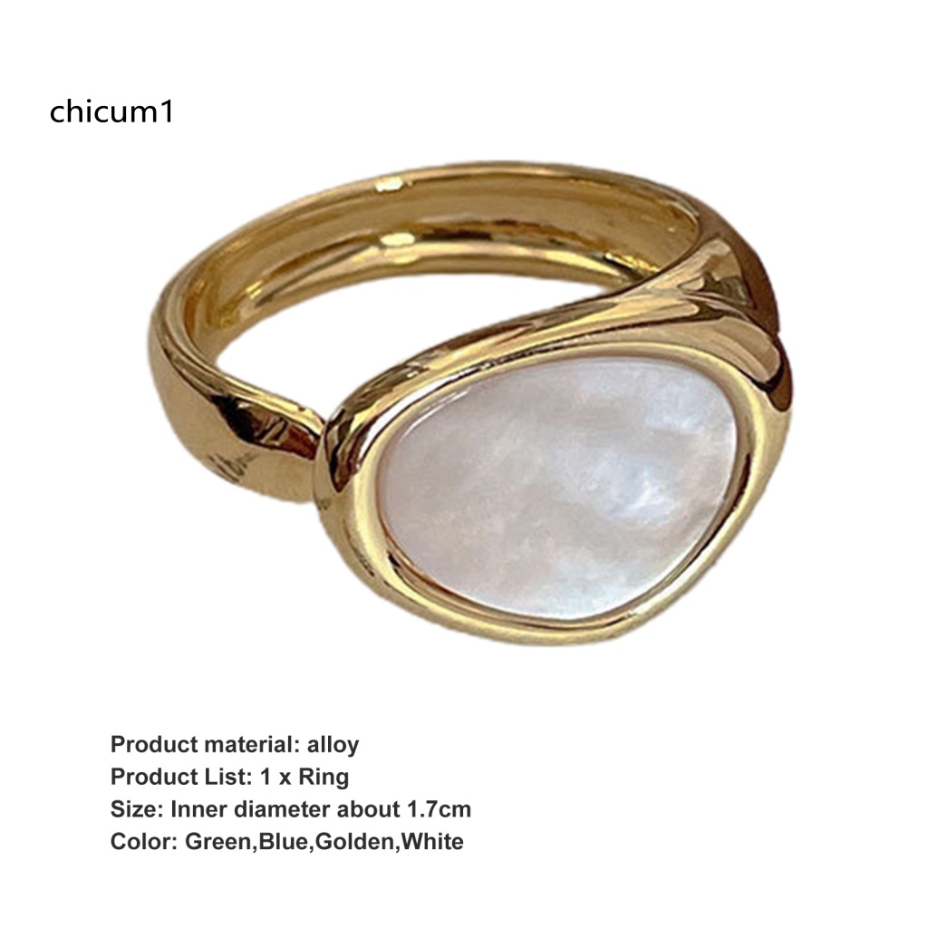 Nhẫn Đeo Ngón Tay CC Kiểu Hình Học Phong Cách Nhật Bản Tinh Tế Có Thể Điều Chỉnh