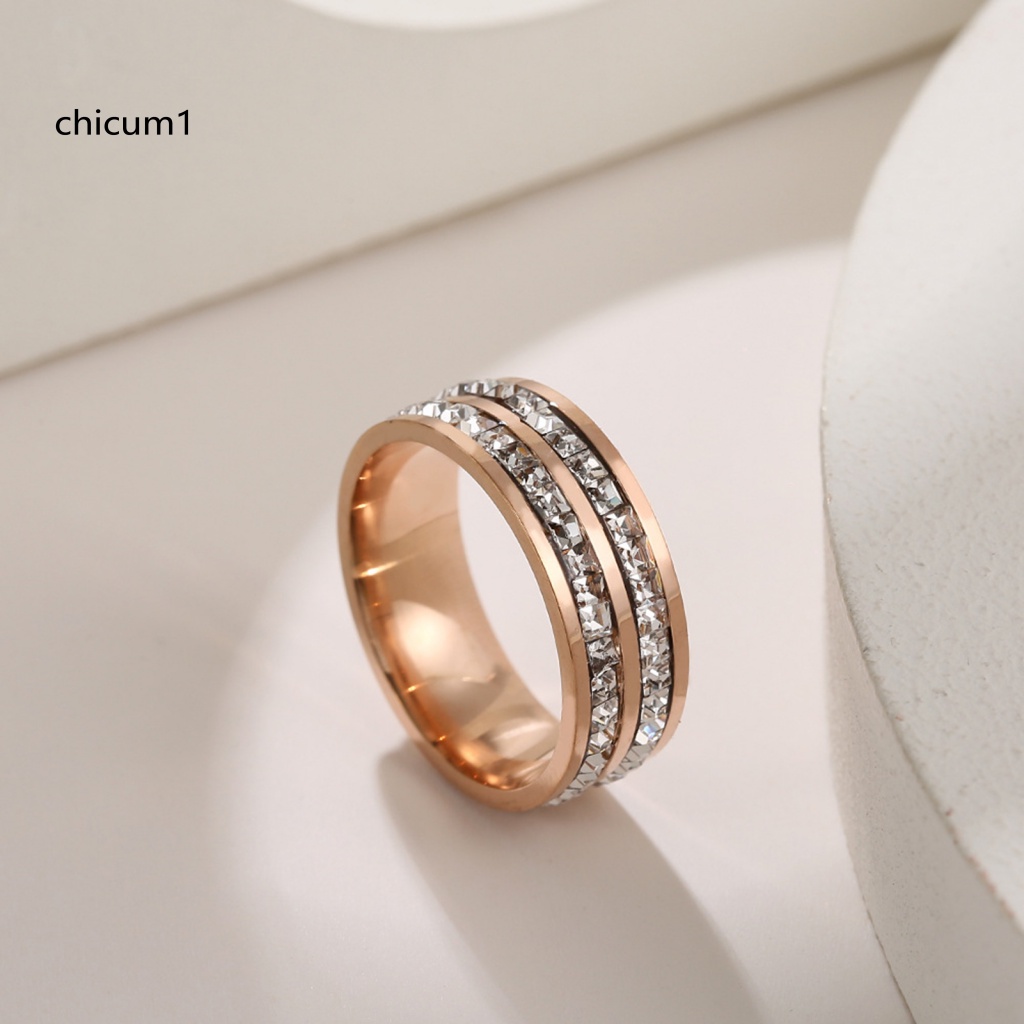 Nhẫn Cặp Đính Đá Thanh Lịch Sang Trọng