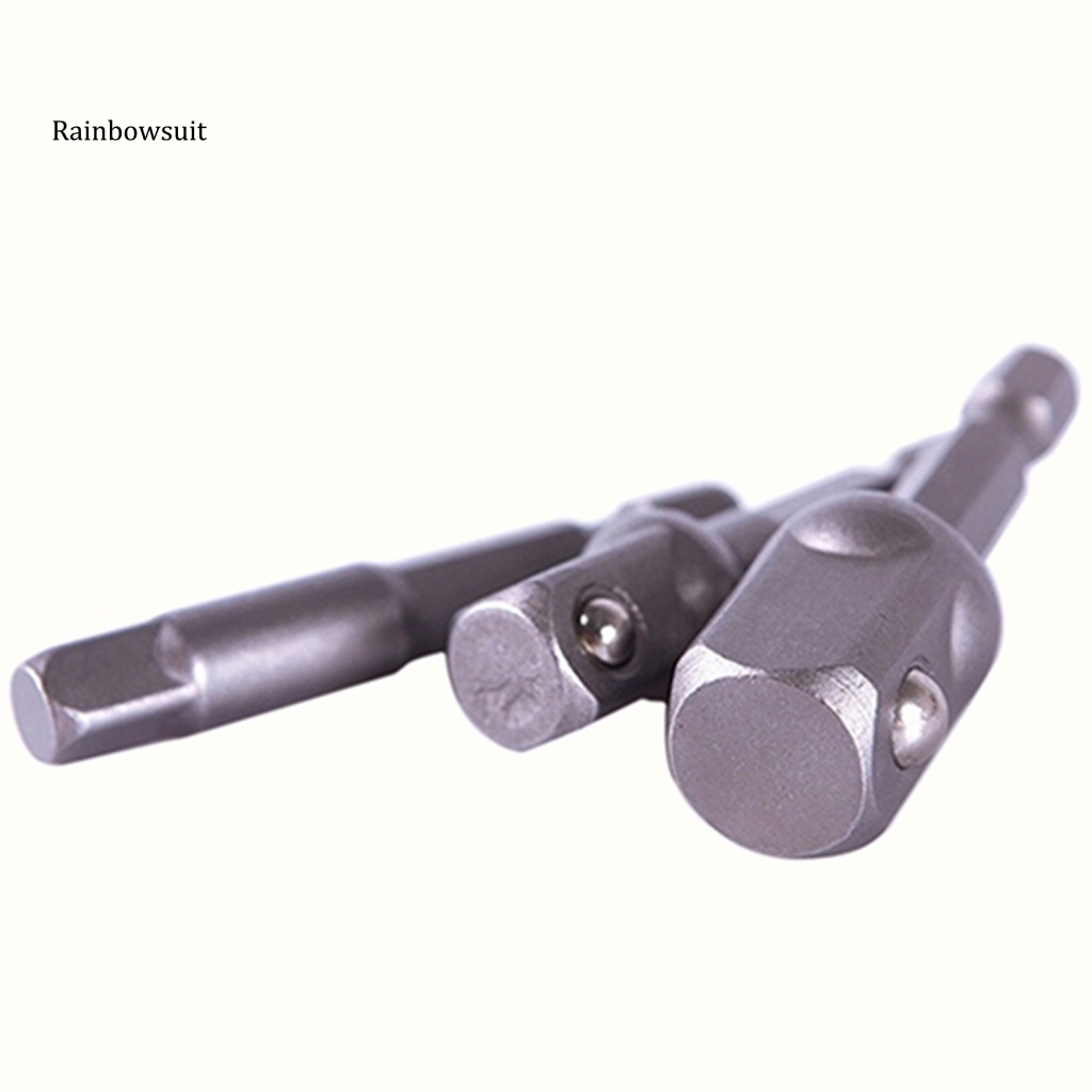 Bộ 3 Đầu Chuyển Đổi Mũi Khoan Lục Giác 1 / 4inch 3 / 8inch 1 / 2inch Chuyên Dụng