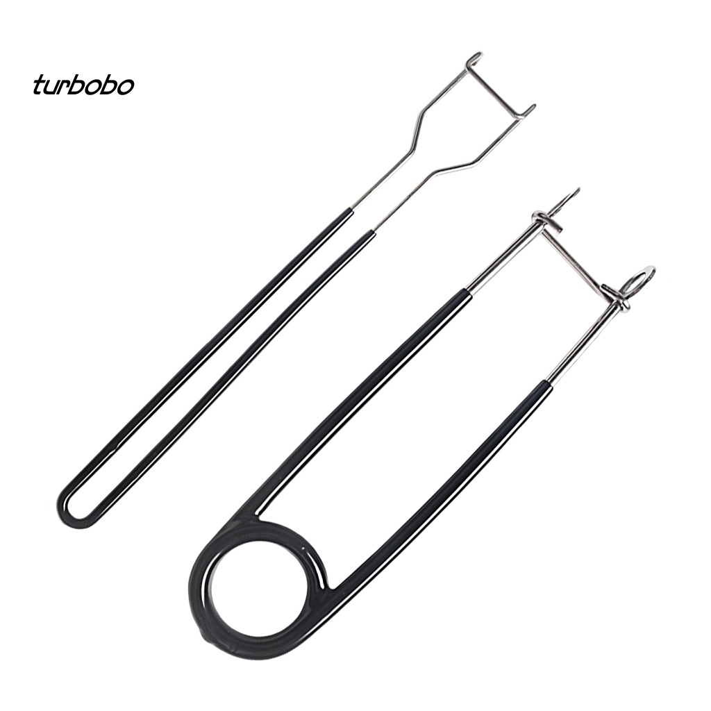 Set 2 Dụng Cụ Hỗ Trợ Câu Cá Chống Trầy Bằng Thép Không Gỉ