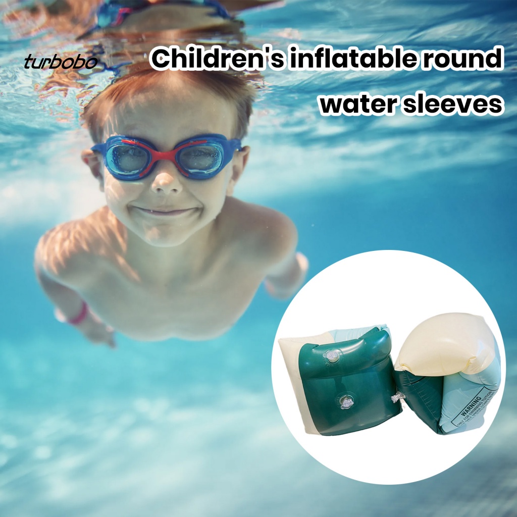 1 Cặp Phao Bơi Cánh Tay Bơm Hơi Chống Rò Rỉ Thân Thiện Với Môi Trường Họa Tiết Tinh Tế Tái Sử Dụng Được Cho Trẻ Em