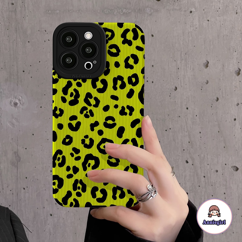 Ốp Điện Thoại TPU Mềm Họa Tiết Da Báo Màu Dạ Quang Cho IPhone 14 Pro Max 11 13 Pro Max 12 Pro Max X XS XR 7 8 Plus