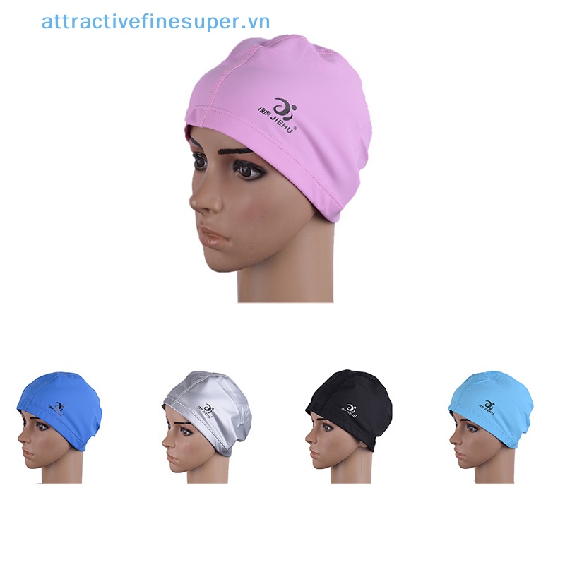 Mũ Bơi Thể Thao Bằng PU Co Giãn Chống Nước Bảo Vệ Tai Cho Người Lớn