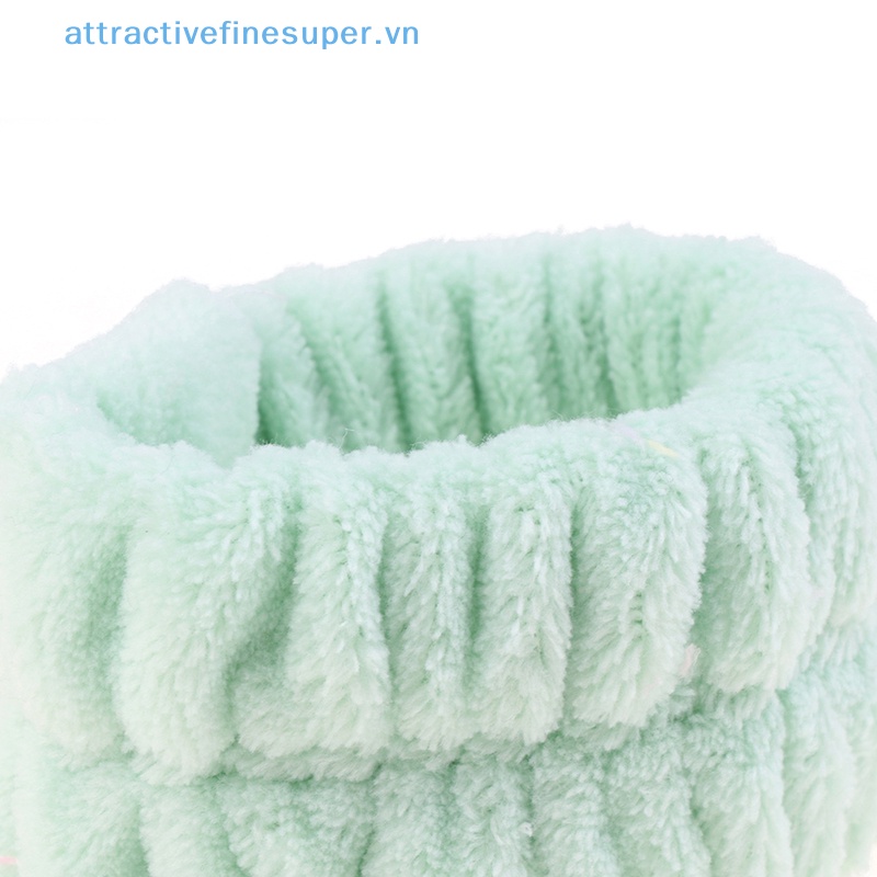 Afs 1 Chiếc Băng Đeo Cổ Tay Chạy Bộ Vải Lông Màu Trơn Thấm Hút Tốt