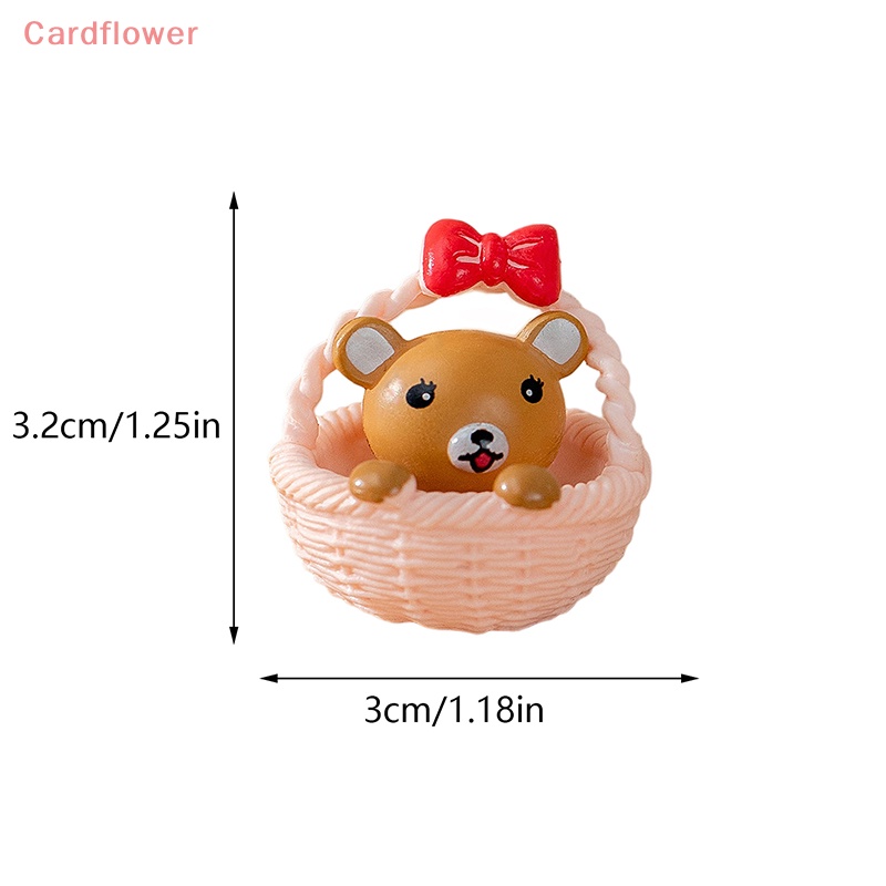 Giỏ Đựng Gấu Bông Mini Dễ Thương Dùng Trang Trí Tiểu Cảnh Mới
