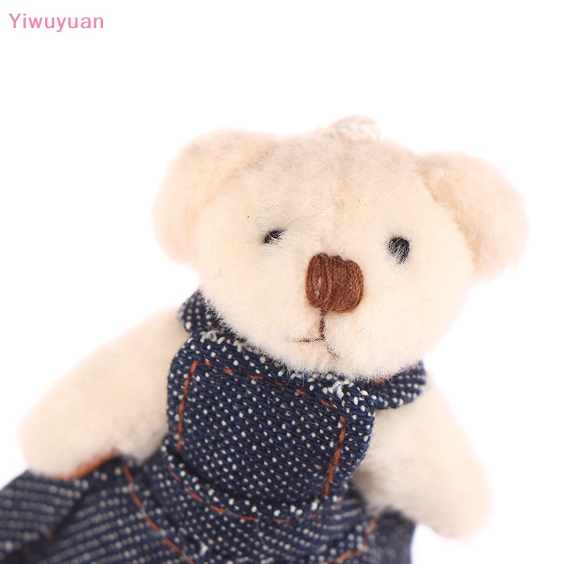 Bộ 2 Móc Khóa Hình Gấu / Thỏ Nhồi Bông 5cm Dễ Thương