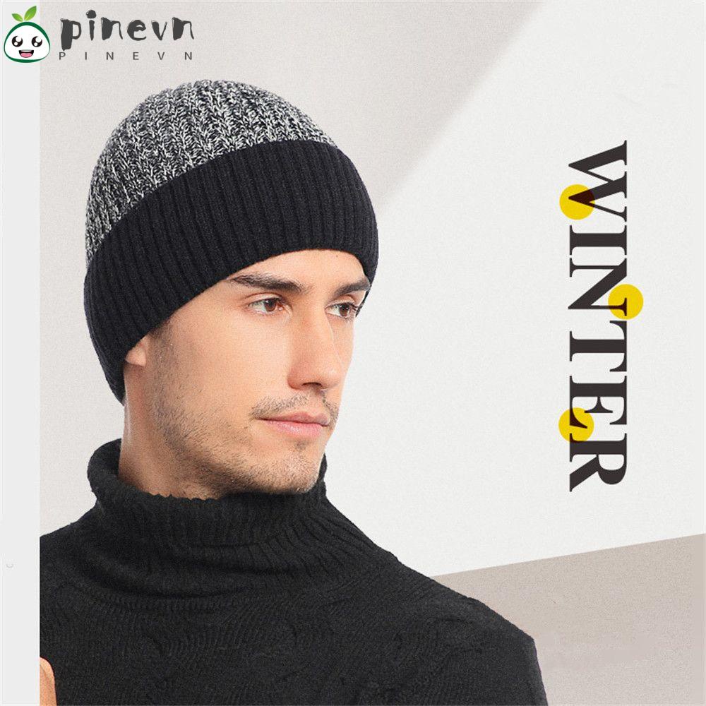PINEVN Mũ beanie Hai Lớp Mềm Mại Giữ Ấm Mùa Đông