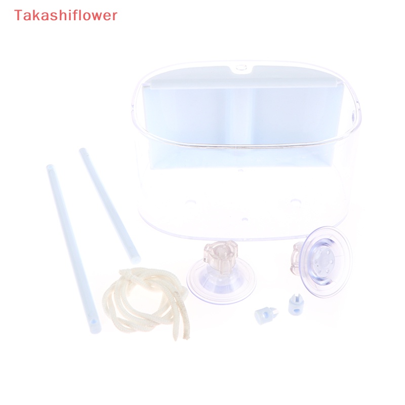 Khay Đựng Hạt Giống Gắn Cửa Sổ Bằng Acrylic Trong Suốt Hình Oval Có Giác Hút Mạnh Cho Chim