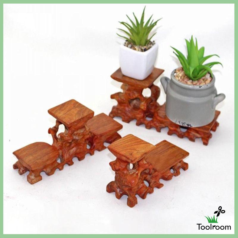 Giá Đỡ Trưng Bày Bình Trà Bằng Gỗ Phong Cách Vintage