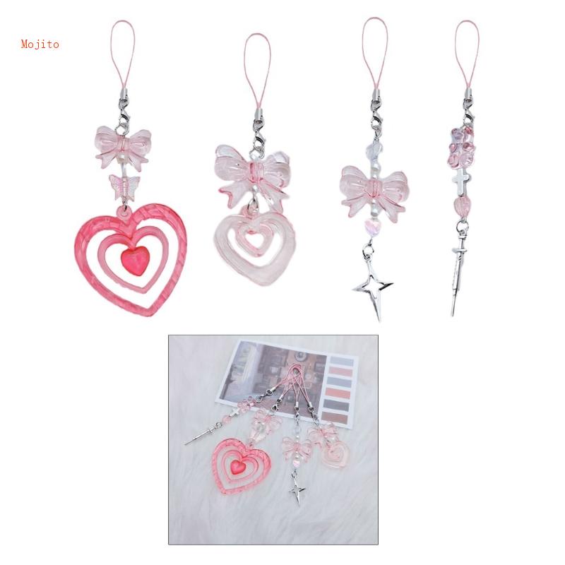 Mojito Móc Khóa Hình Ngôi Sao / Trái Tim / Nơ Xinh Xắn