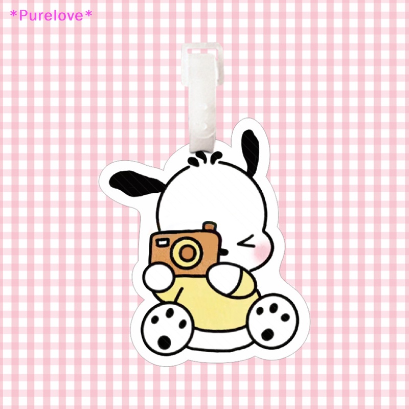 Búp Bê Nhựa Hình Chú Chó Sanrio Pacha Hoạt Hình Đáng Yêu Trang Trí Ba Lô / Túi Xách / Móc Khóa Mới