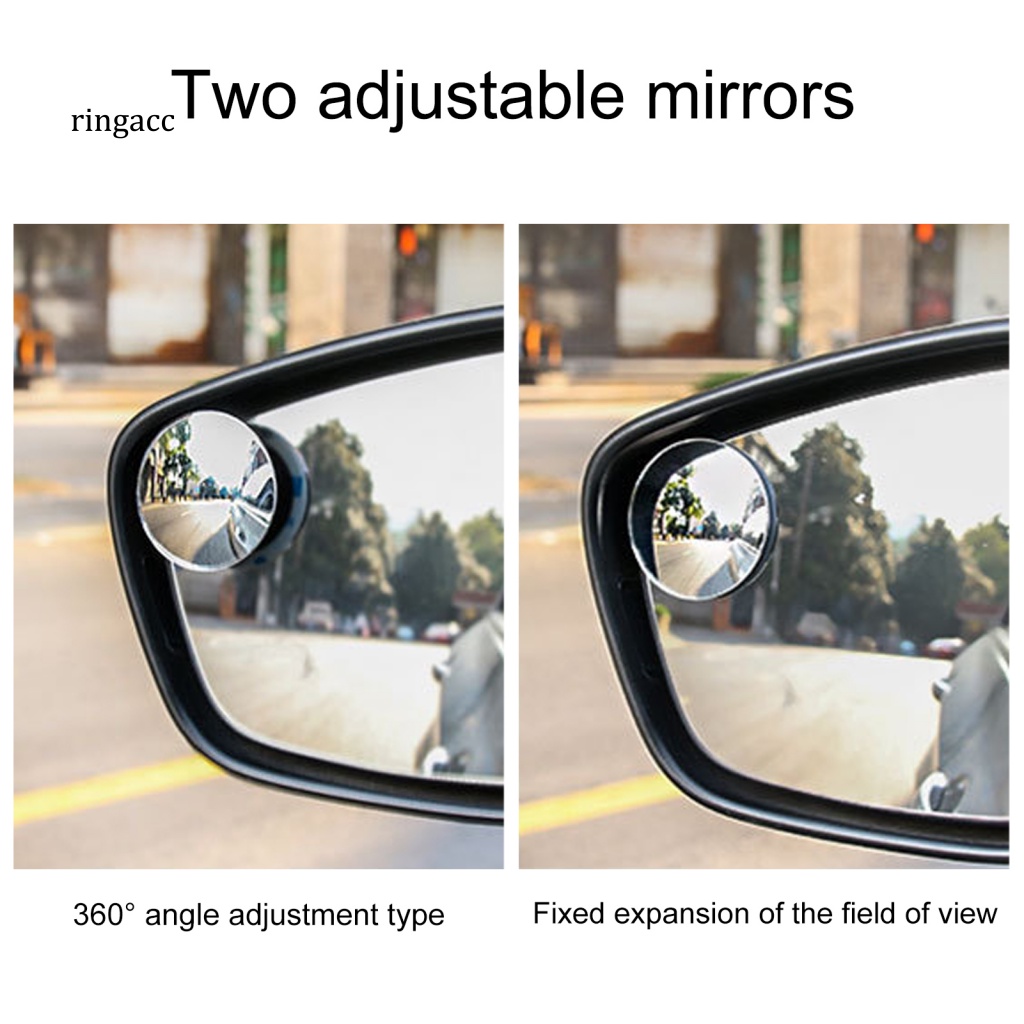 Bộ 2 Gương Chiếu Hậu Góc Rộng Xoay 360 Độ Không Viền Cho Xe Hơi