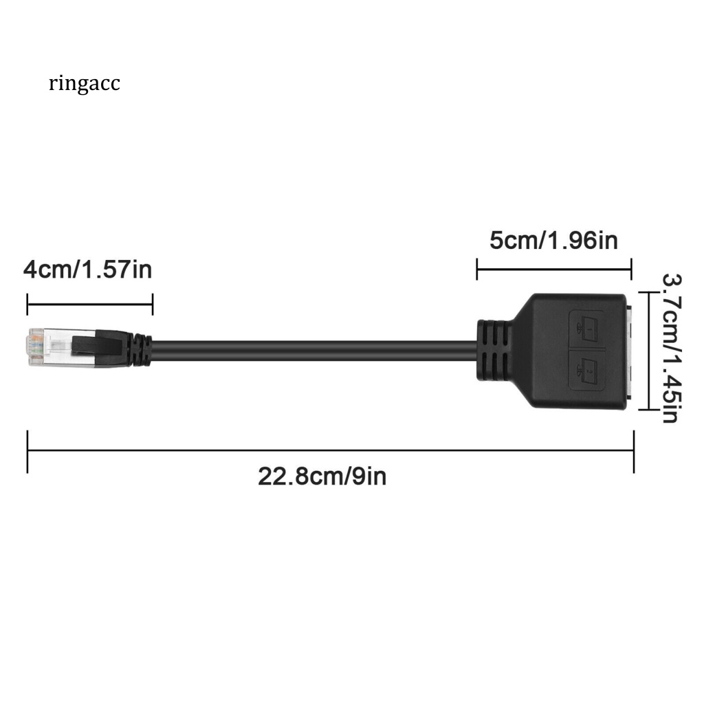 Dây Cáp Chia Mạng RJ45 Gigabit 1 Sang 2 Chiều Dài 100m Tiện Dụng Cho Văn Phòng