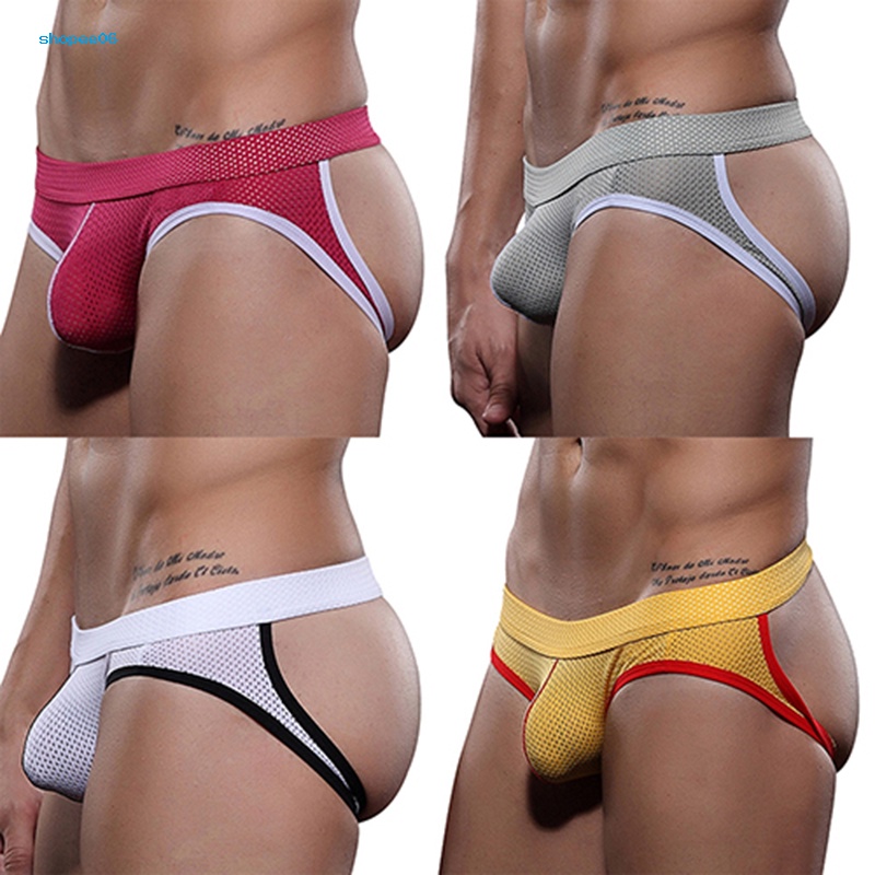 Quần Lót Nam Phối Lưới Co Giãn Quyến Rũ