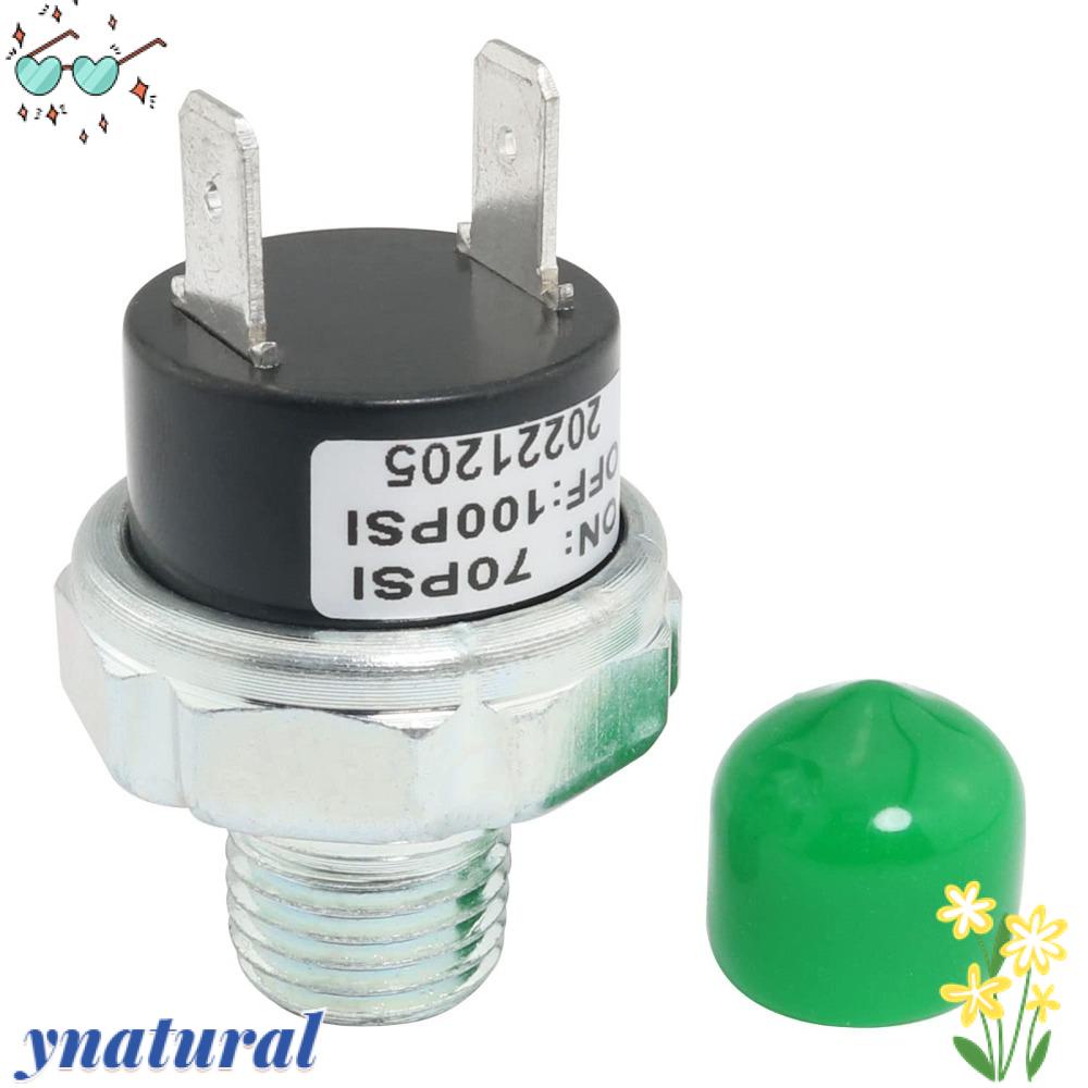 YNATURAL Công Tắc Áp Suất Không Khí 1 / 4 &quot;NPT 70-100 PSI 24V 12V Cho Hộp Khí