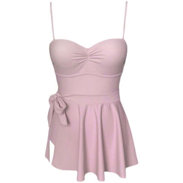 Bộ Đồ Bơi Một Mảnh Màu Trơn Phong Cách Hàn Quốc Gợi Cảm Cho Nữ