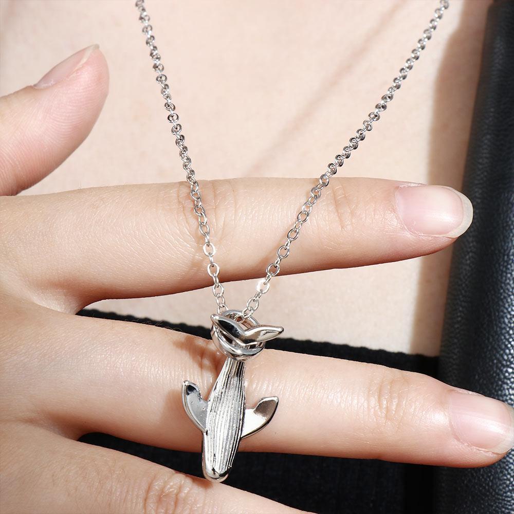 ANEMONE Vòng cổ Mặt Tròn Hình Cá Voi Bằng Kim Loại Phong Cách Punk Hip Hop Thời Trang Cho Nam Và Nữ