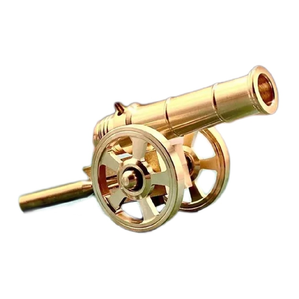 Solid Brass Cannon Model Antique Decoration Vintage Home Decor Ornament