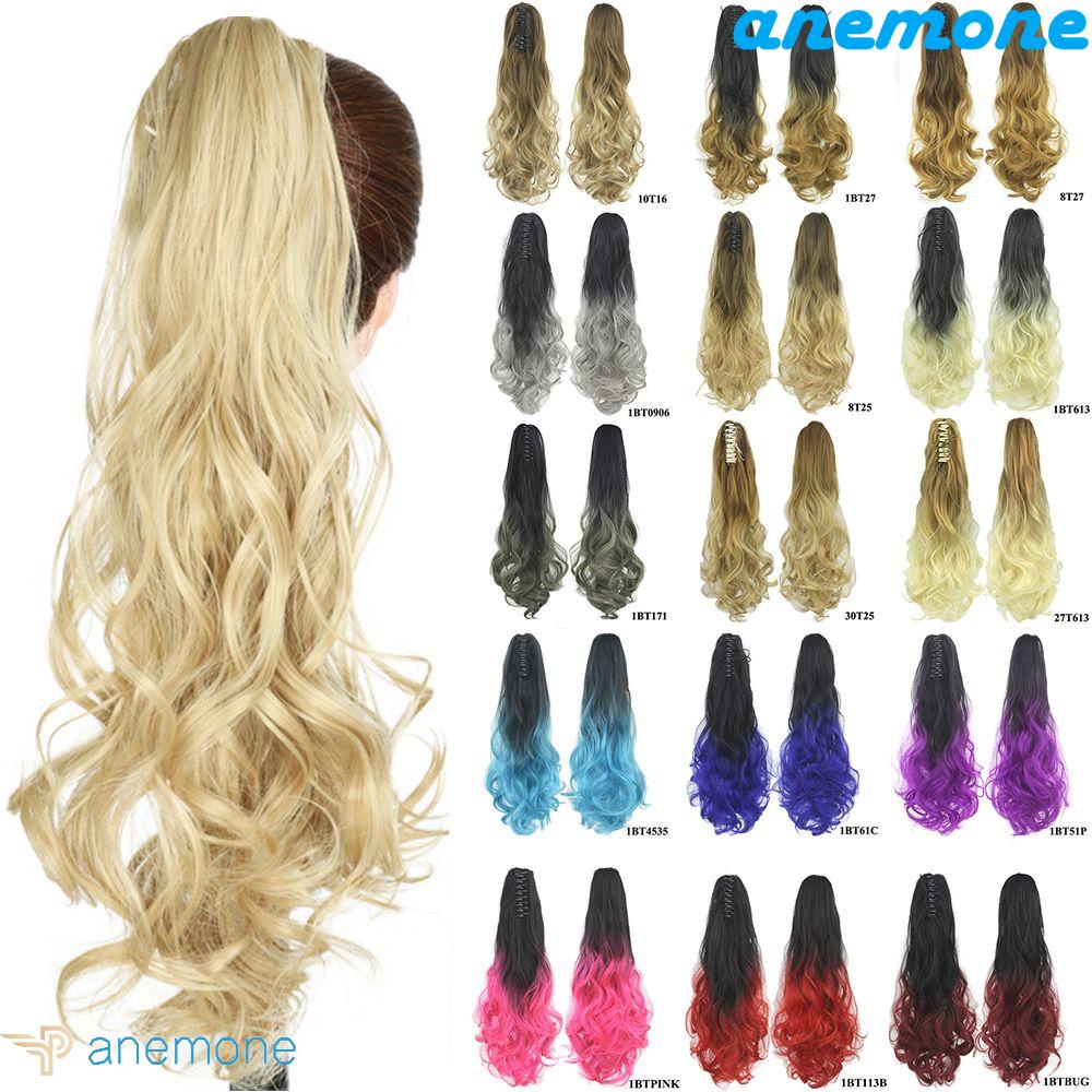 ANEMONE Tóc Giả Đuôi Ngựa 15 Màu Thời Trang Cho Nữ
