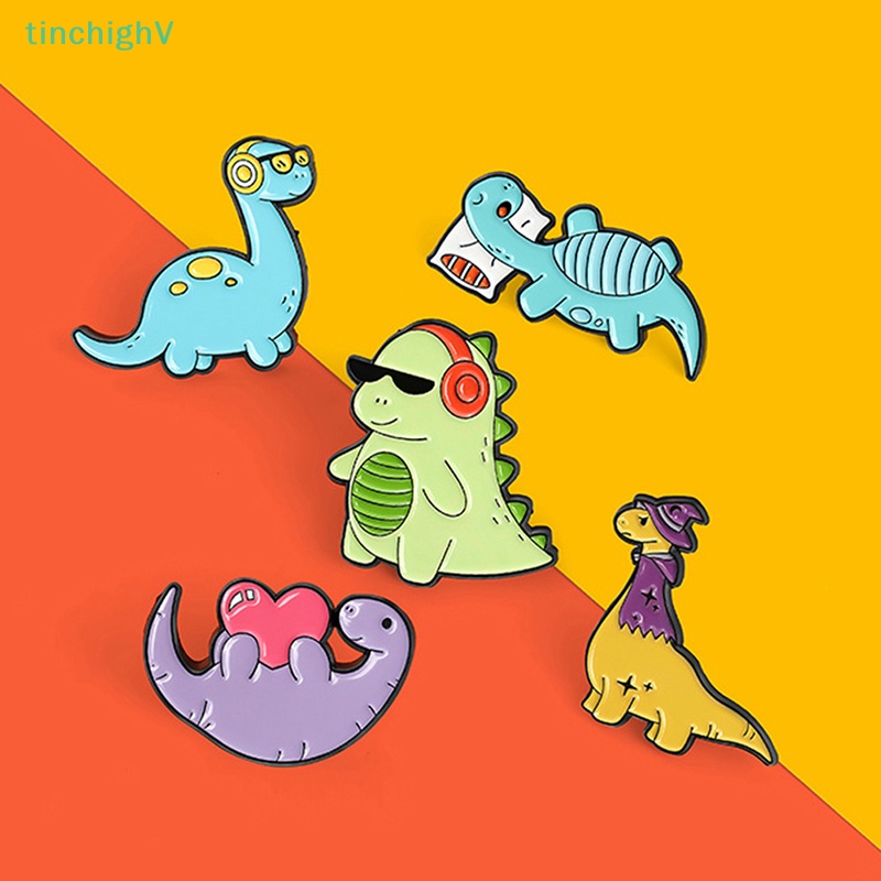 [TinchighV] Ghim Cài Áo Hình Khủng Long Hoạt Hình Dầu Thả Cổ Điển Cho Nam Và Nữ [Mới]