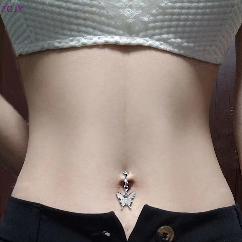 Khuyên Rốn Hình Bướm Đính Đá Nhân Tạo Thời Trang Mới