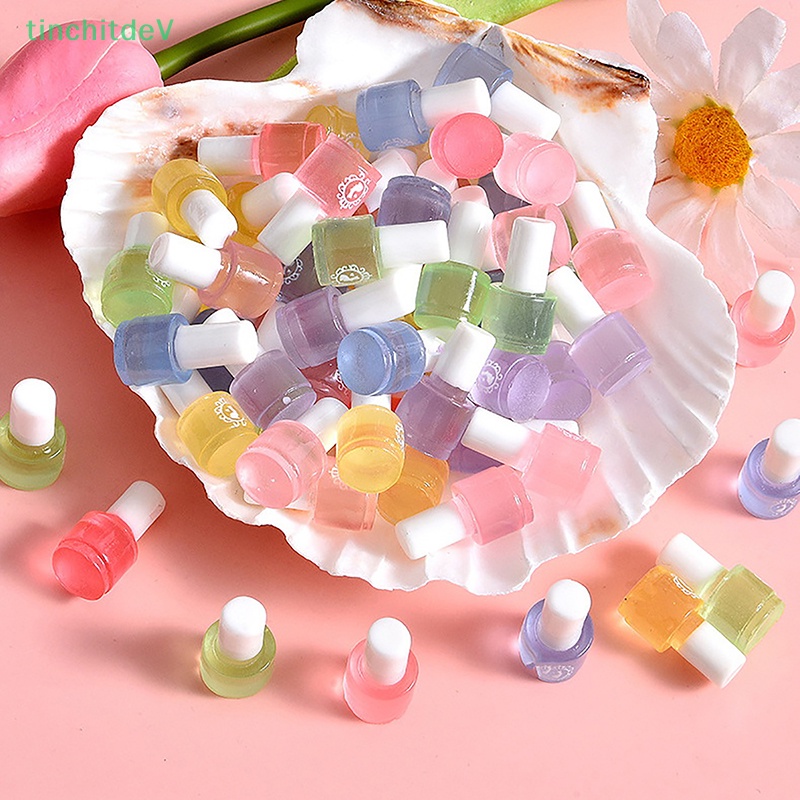 Bộ 5 Lọ Sơn Móng Tay Dạ Quang Bằng Nhựa Resin DIY