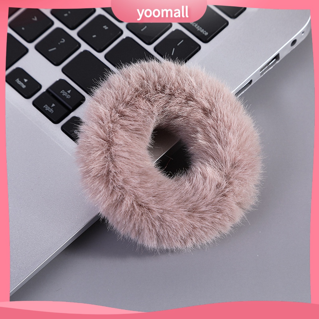 Dây Buộc Tóc Hình Bánh Donut Độ Co Giãn Cao Cho Nữ