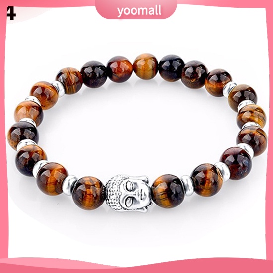 Vòng Tay Chuỗi Hạt Đá Tự Nhiên Thời Trang Cho Nam