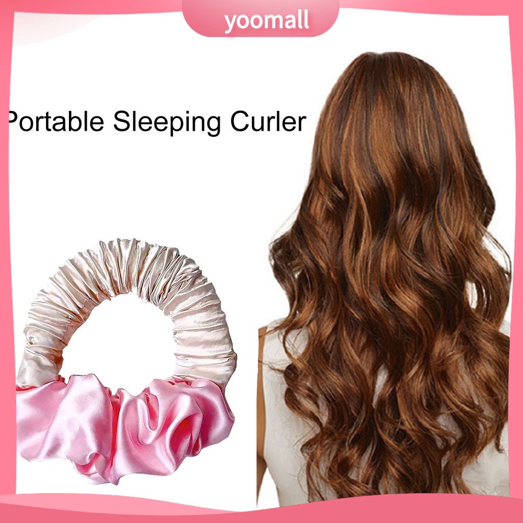 Máy Uốn Tóc Không Để Lại Dấu Vết Bằng Satin Mềm Mại Co Giãn Không Dùng Nhiệt Dùng Khi Ngủ