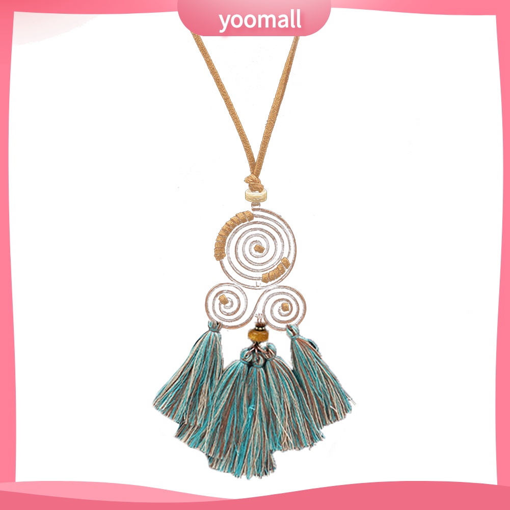 Vòng cổ Mặt Xoắn Ốc Phong Cách Bohemian Thời Trang