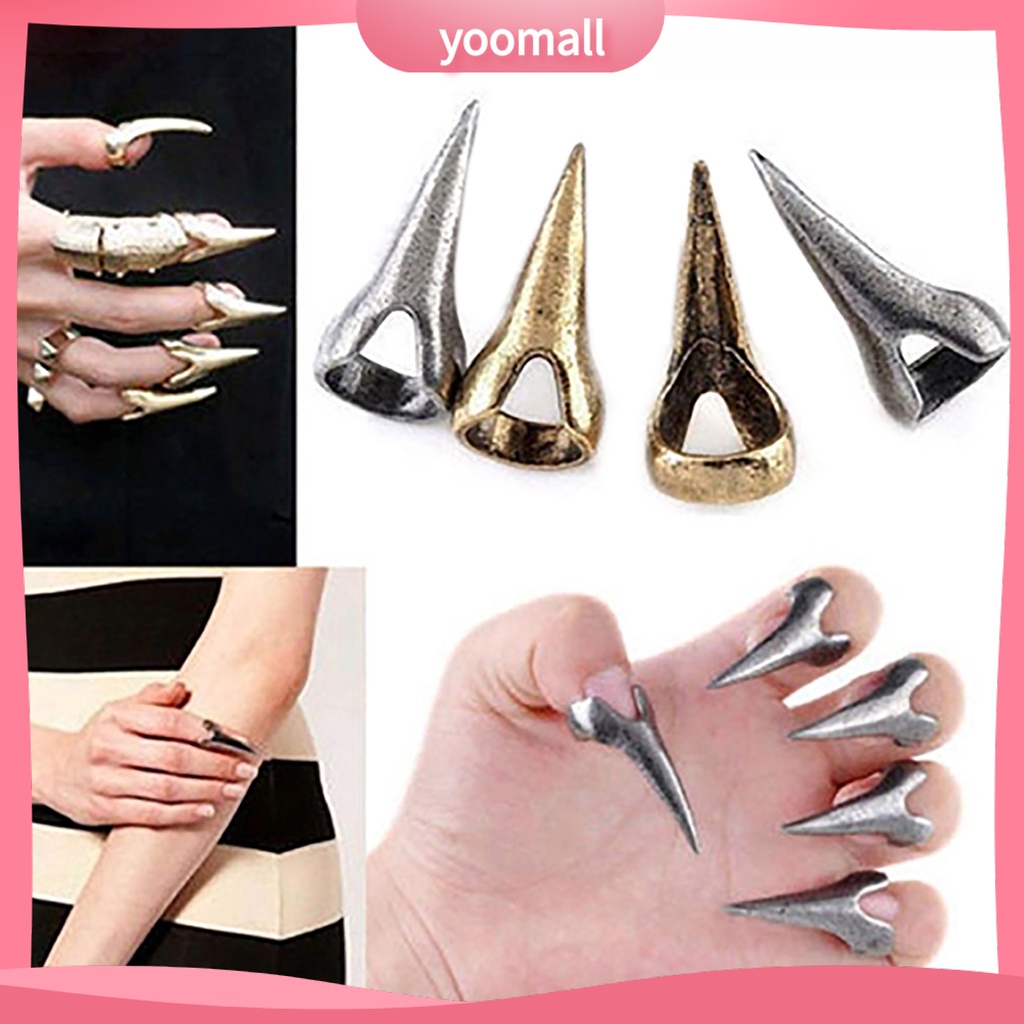 Bộ Nhẫn Đeo Đốt Ngón Tay Bằng Hợp Kim Phong Cách Retro Thích Hợp Làm Quà Tặng Hàng Ngày