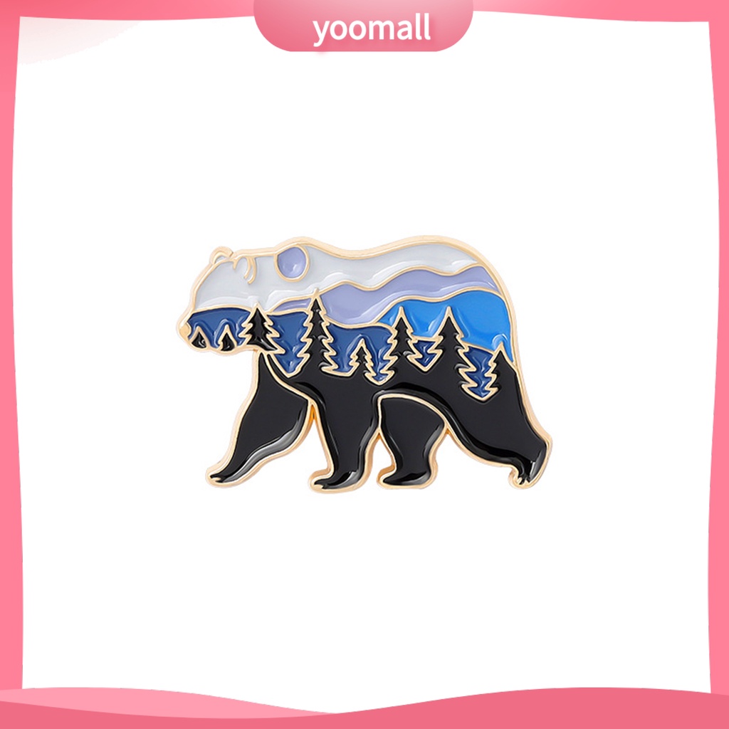 [YM] Trâm Cài Áo Hình Nhím / Mèo / Cáo Tráng Men Phong Cách Nhật Bản Dễ Thương