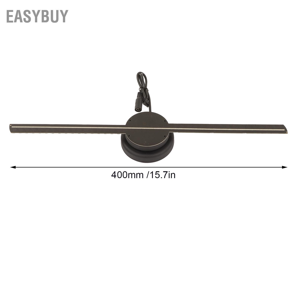 ▲ Quạt 3D Hologram 224LED 400x400mm WiFi Điều khiển từ xa Màn hình quảng cáo máy chiếu 100‑240V