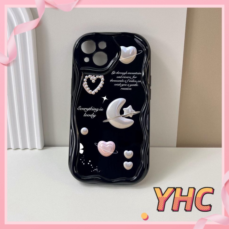 Ốp lưng iPhone Ngọc trai, tình yêu, mặt trăng, ngôi sao, vỏ điện thoại Silicone chống rơi Cho Iphone 6 / 6S / 6splus / se / 7 / 7plus / 8 / 8plus / X / xs / xsmax / 11 / 12 / 13 / 14 / Plus / pro / pro max-202