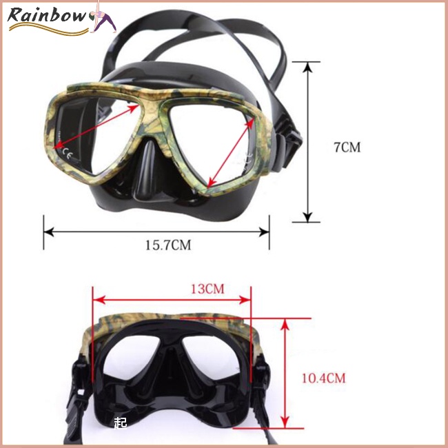 Mặt Nạ Lặn Bằng Silicone Kèm Kính Bảo Hộ Chất Lượng Cao