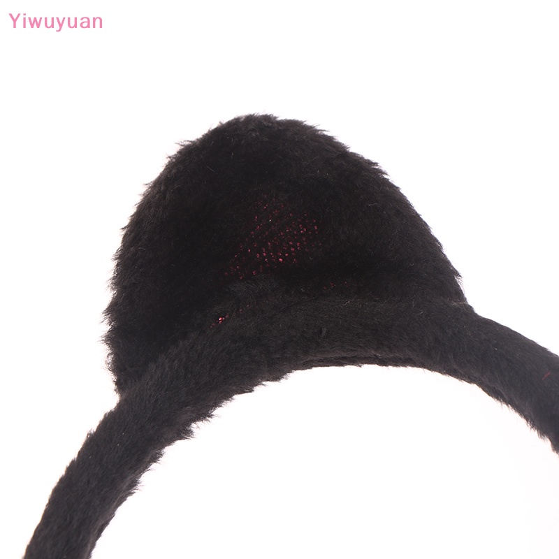 < Yiwuyuan > Băng Đô Tai Mèo Nhồi Bông Mềm Mại Sáng Tạo Hóa Trang Hoạt Hình