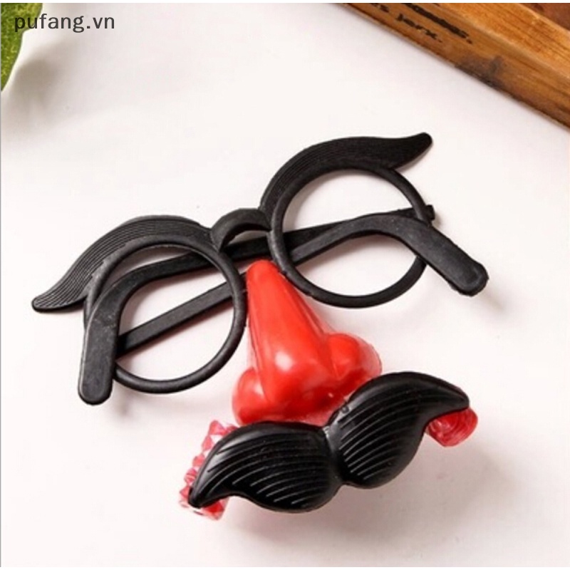 Pufang Kính Mát Gọng Tròn Hình Chú Hề Vui Nhộn Kèm Còi