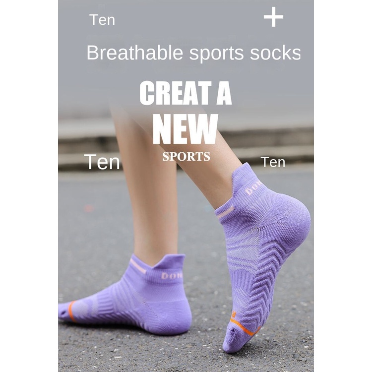 Bộ 3 Đôi Vớ Chạy marathon Với Đế Dày Nhanh Khô Chuyên Dụng Cho Nam Và Nữ