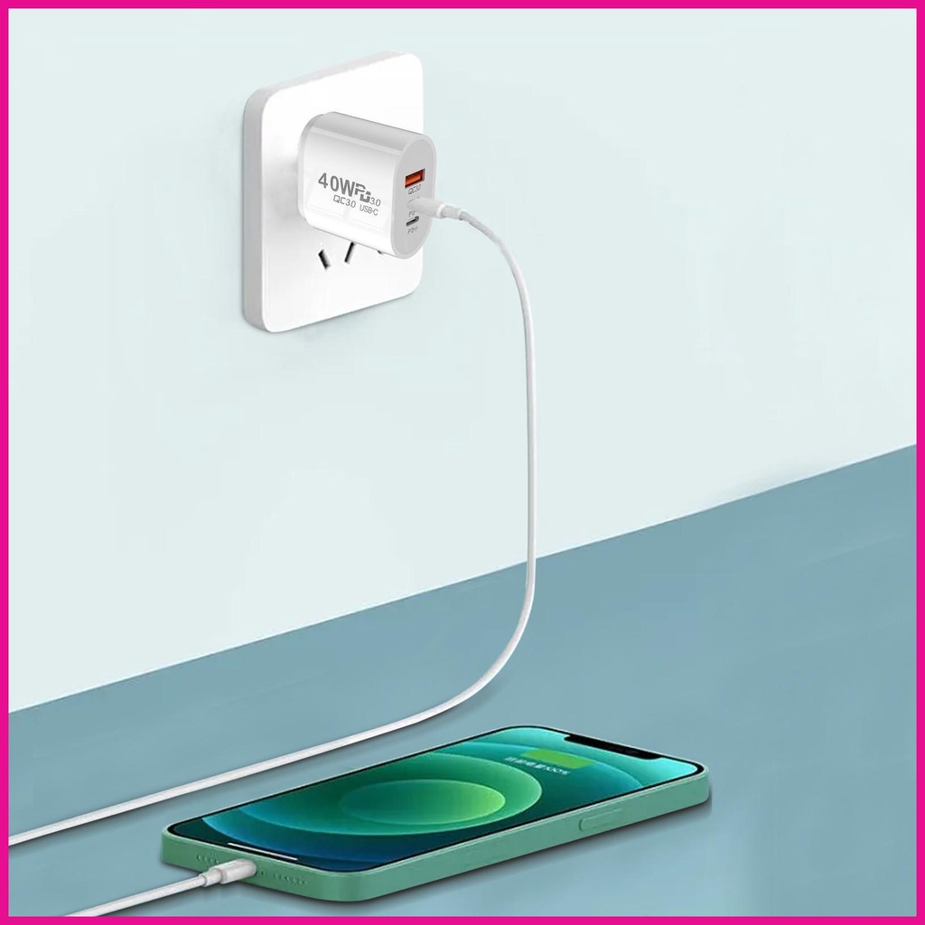 Trạm Sạc Nhanh 40W USB PD Chuyên Dụng Cho Laptop