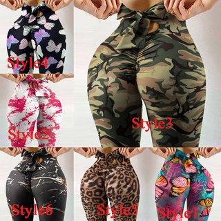 Quần Legging Thể Thao Lưng Cao Phối Nơ Thời Trang Mới Cho Nữ