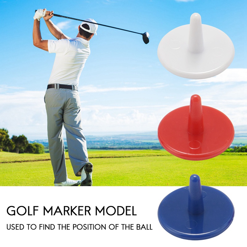 50 pcs golf ball marker 18mm màu ngẫu nhiên
