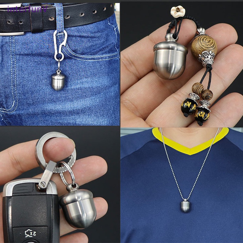 [InterfunV] Hộp Đựng Thuốc Sơ Cứu Mini Bằng Titan Chống Thấm Nước Dùng Khi Đi Du Lịch Ngoài Trời [Mới]